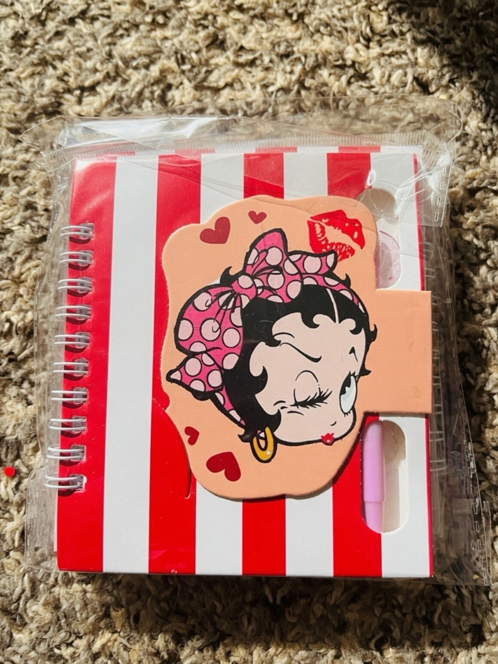 Betty Bop mini spiral journal & pen